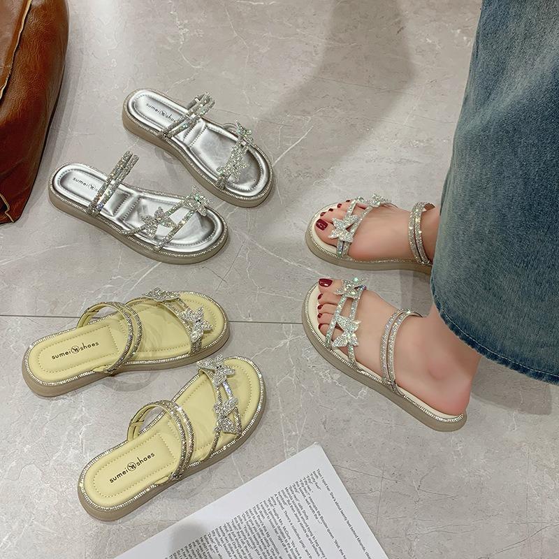 Beautiful sandals women's summer new with skirt slippers women's beach shoes