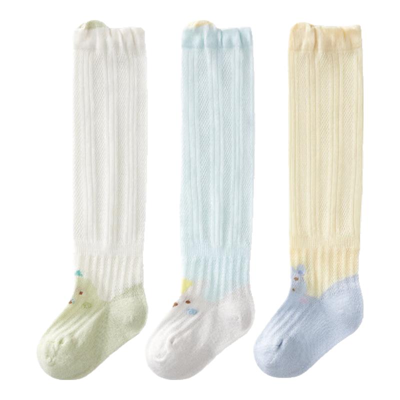 October Crystal Baby Summer Long Mesh Anti-Mosquito Socks (3 Pairs)