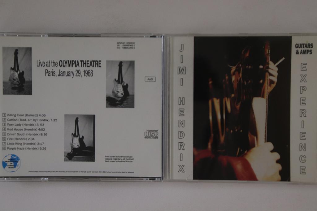 CD JIMI HENDRIX - Guitars & Amps WPOCM0888D0052 WORLD PRODUCTIO 1988 Italy Rock Used