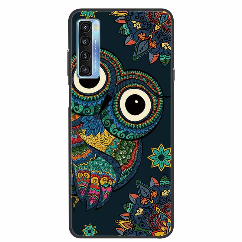 For TCL 20L Case Cute Painted Soft Silicone Back Cover for TCL 20L+ Plus T775H Phone Cases TPU Bumper For TCL 20S 20 L T774H