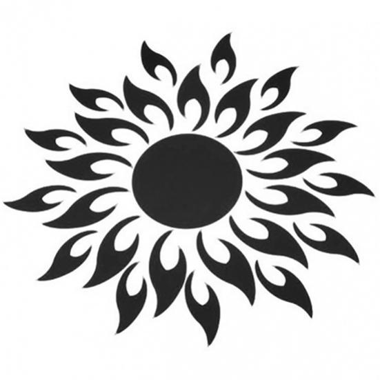 

Мода DIY Солнце Цветок Зеркальный Эффект Стены Искусства Наклейка Наклейка
