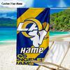1PC Custom Name Beach Towel Rams Team Spirit Beach Towel, Suitable for Camping, Travel, Beach Accessories, Super Absorbent, Family Gift