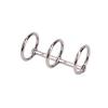 1X Metal Notebook Loose Leaf Binder Binder Ring Snap Album Split Hinged Keyring