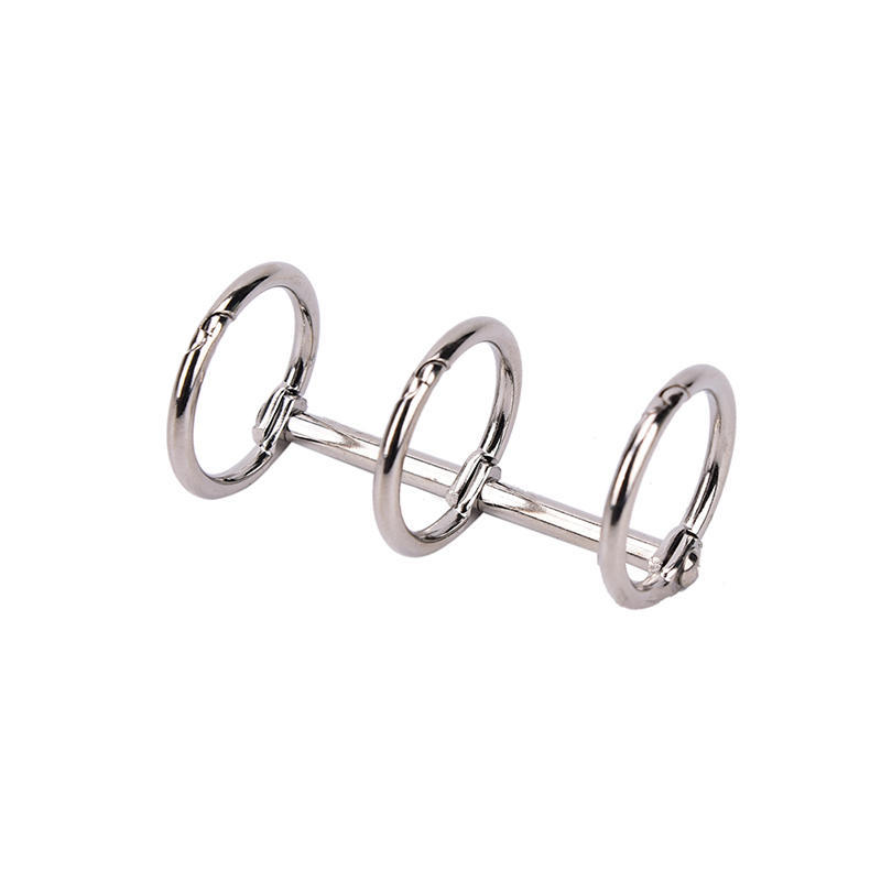 1X металлический блокнот с вкладышами, кольцо для переплета, альбом, разделенный шарнирный брелок серебряный