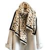 Autumn New Sweet Age Reduction Cute Calf Pattern Scarf Women Thickened Warm Daily Commuting Multi-functional Scarf