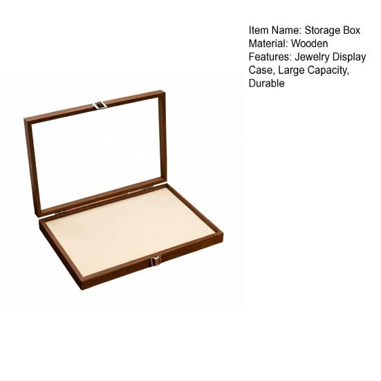 Umbra Studio Ring Storage Box, Durable Wood with Compartmentalized Design, Soft Velvet Interior Multi-grid Jewelry Organizer, for Rings Bracelets