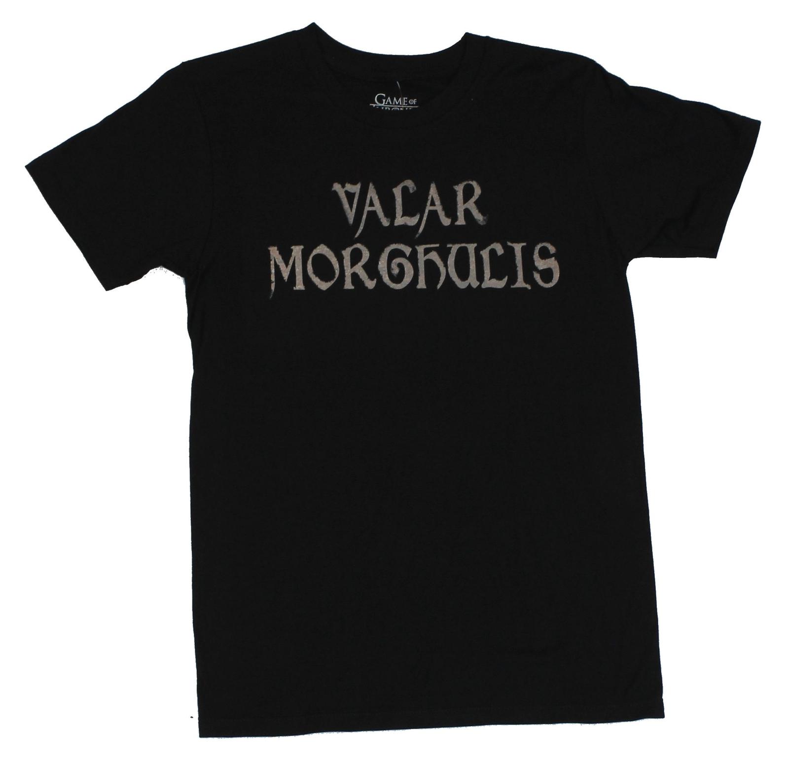 Game of Thrones Mens T-Shirt -  Valar Morghulis  All Men Must Die XL