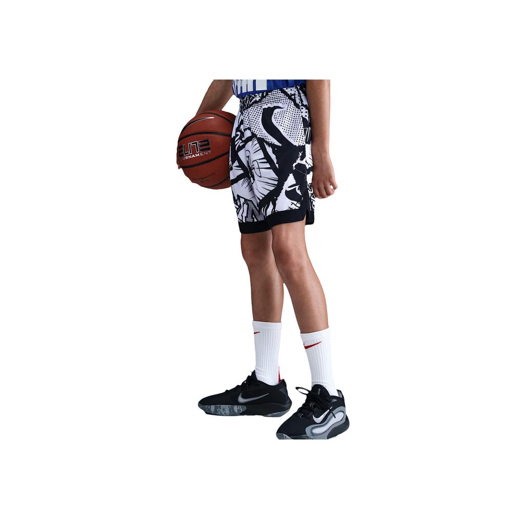 Nike Dri-Fit Court Basketball Quick-Dry Knit Loose Shorts Kids shorts Blue HV4154-010