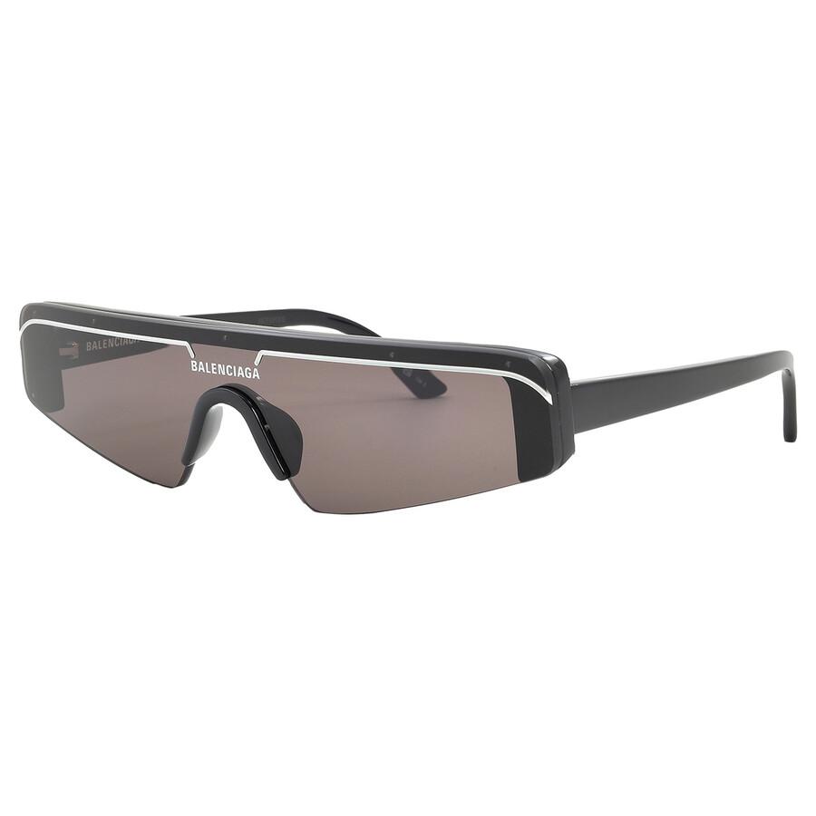 Balenciaga Gray Shield Unisex Sunglasses Bb0003s 001 99