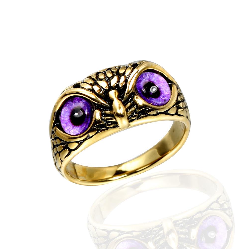Personality Trend Ring, Vintage Halloween Owl Ring, European and American Ring 2026