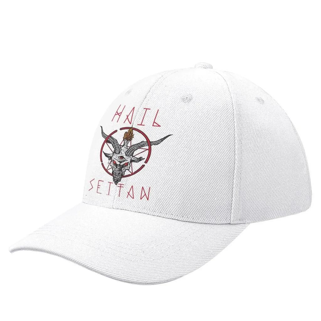SIGIL OF LUCIFER AND BAPHOMET Baseball Cap Lucifer Sigil Satan Vintage Trucker Hat Summer Unisex Skate Printed Baseball Caps