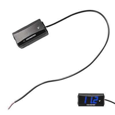 KENASTA Bike Voltmeter Digital Voltmeter Waterproof Compact LED Display Meter for Motorcycle Scooter