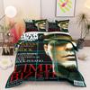 Timeless Rock Scream Limp Bizkit Magazine Cover Dark Duvet Cover with Pillowcases, Soft Touch Bedding Set for Cozy Sleep