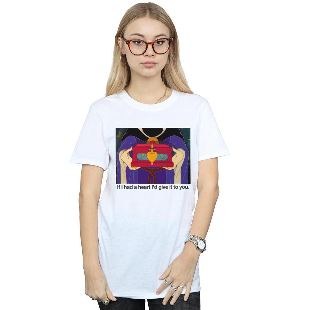 Disney Womens/Ladies Sleeping Beauty If I Had A Heart Cotton Boyfriend T-Shirt