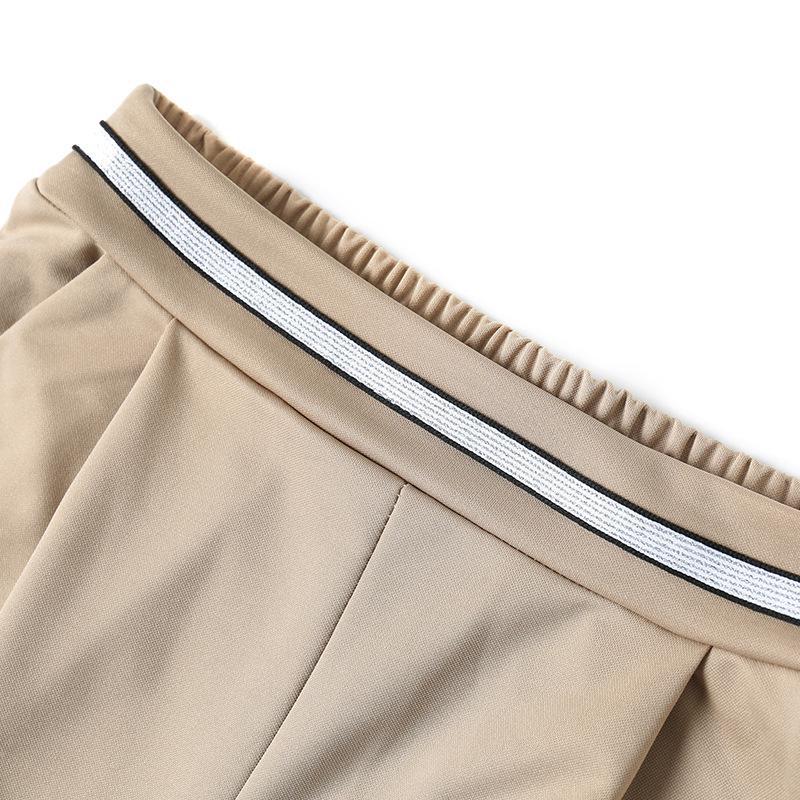 Women's High-Waisted Stretch Casual Pants - Summer 7/8 Length, Comfortable Fit