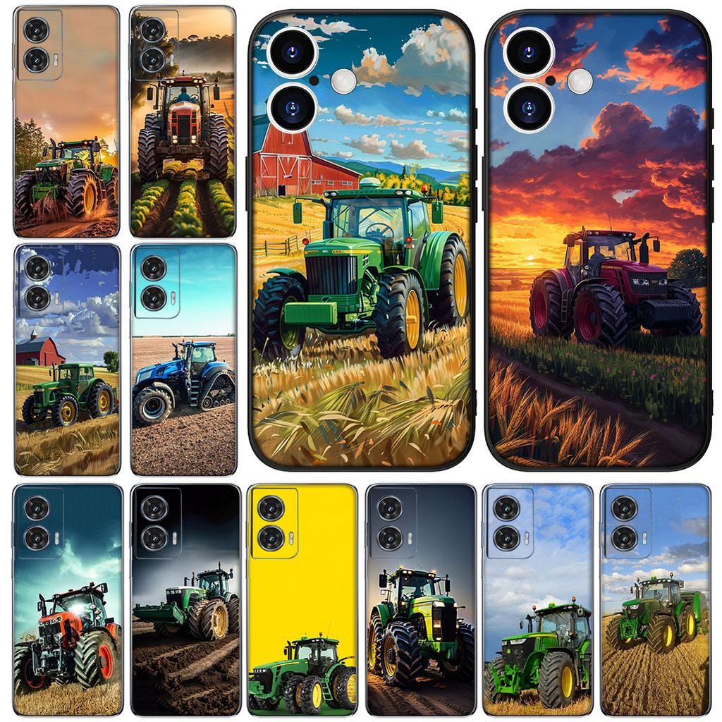 Cover Farm Vehicle Tractor Field for Motorola Moto Edge 50 30 One Fusion 40 Neo Ultra Pro 20 Lite G50 G85 E15 E14 Phone Case