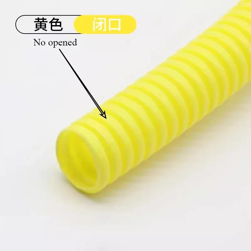 10m Colored Plastic PP Flame-retardant Corrugated Hose Automotive Wiring Harness Conduit Cable Wire Storage Protective Cover