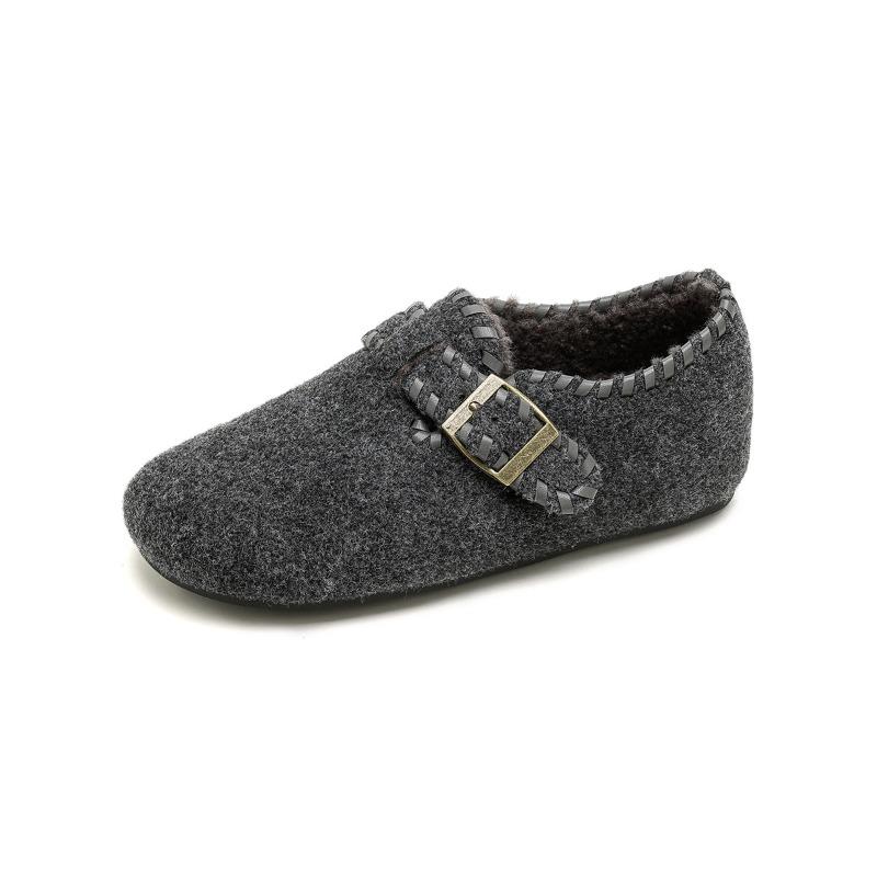 Женские ботинки на толстой подошве, осенне-зимние флисовые ботинки на толстой подошве, теплые хлопковые ботинки 35