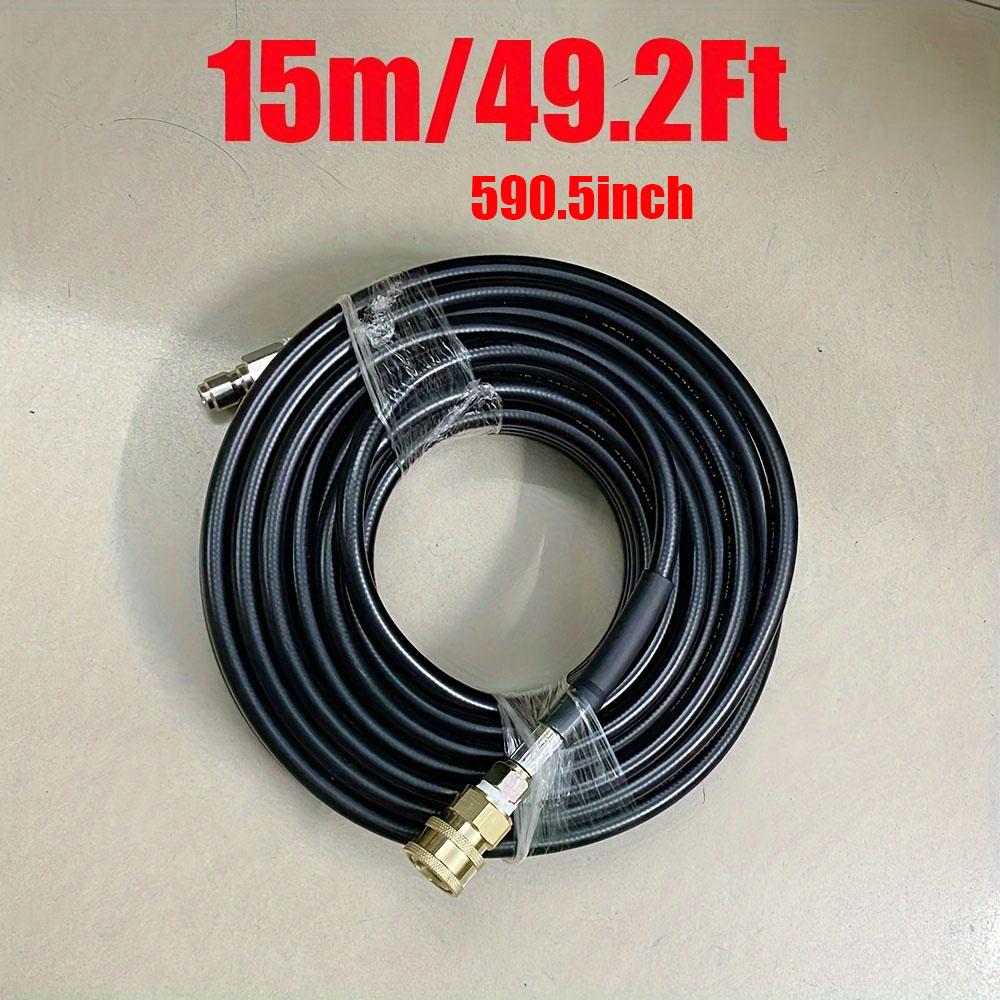 Sewer Jetter Kit,1600PSI 1.45m Nozzle Hose+2.20m 3/8 Quick Connect Hose for Pressure Washer,Drain Unclog & Auto Washing