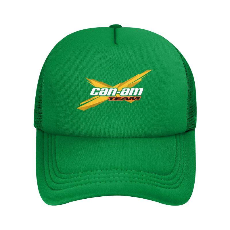Custom BRP Can Am Logo Print Mesh Net Caps Unisex Women Adjustable Mesh Baseball Cap Summer Daily Sun Visor Hats Trucker Cap