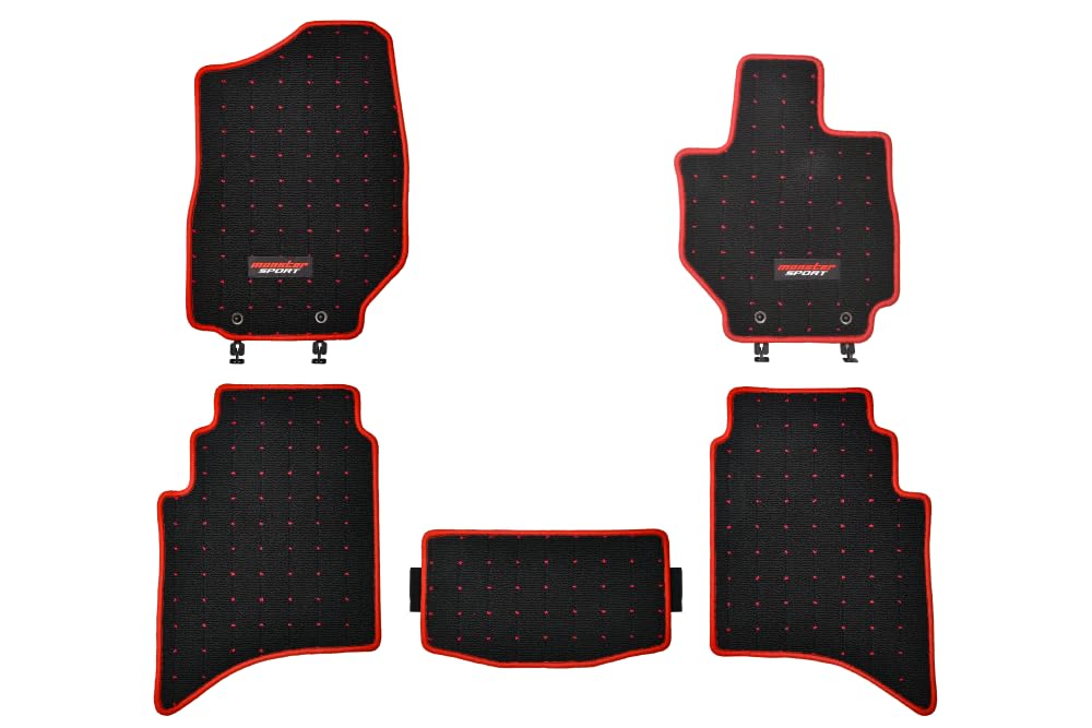 MONSTER SPORT Floor Mats for Jimny Nomad Black x Red [JC74W] (AT) - - 894550-5640M