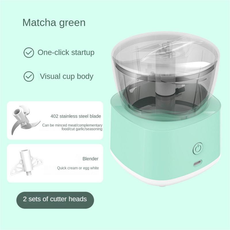 Home Tragbarer Elektrischer Lebensmittelzerkleinerer Knoblauchmühle Mini Presse Gemüse Stampfer USB Küchenmaschine