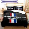 Mustang 3pcs Bedding Set Duvet Cover Closure Includes 1 Duvet Cover & 2 Pillowcases for All Seasons Bedroom Home Dorm Decor