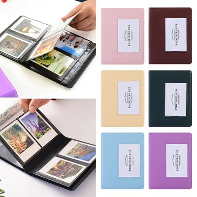 1PC 64 Pockets 3 Inch Photo Album Mini Instant For Polaroid Picture Case For Film Instax Photocard Holder Picture Storage