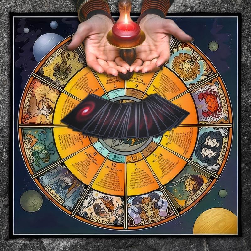 Constellations Pattern Astrology Tablecloth Tarots Divinations Tablecloth Altars Cloth Divinations Board Game Accessory
