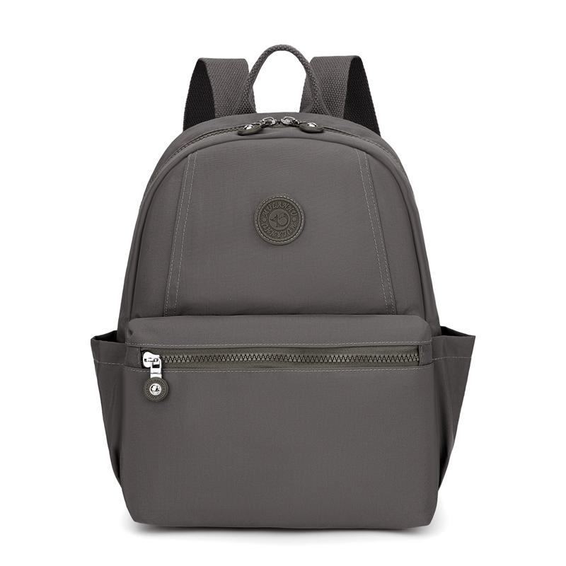 Damen Rucksack Nylon Studenten Schultasche Leicht Einfarbig Reise Rucksack