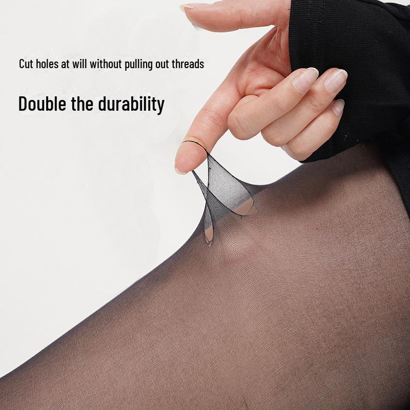 Summer Ultra-Thin 0D Black Stockings: Breathable, Anti-Hook, Skin-Enhancing Pantyhose for Women