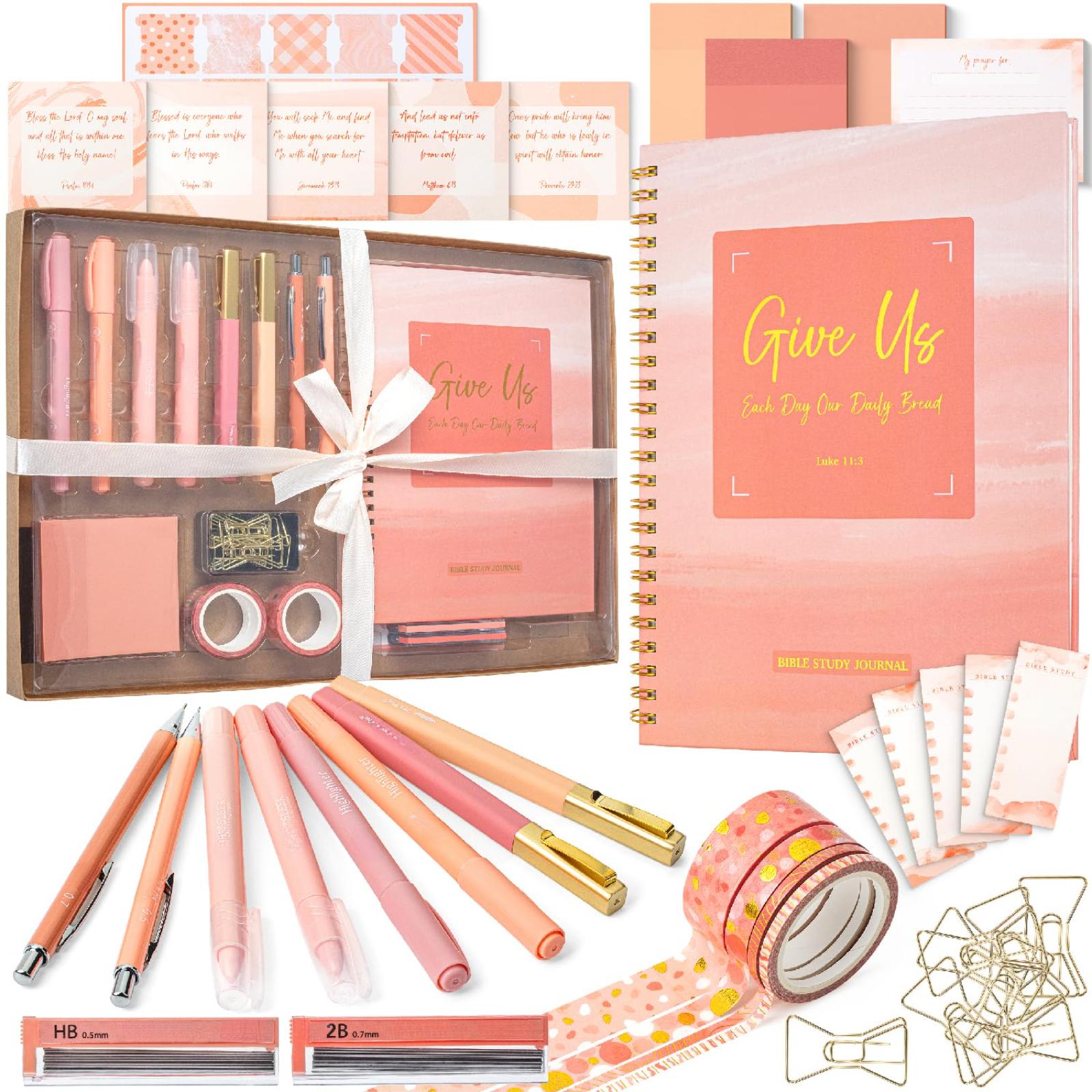 

Bible Notebook Set, Non-bleeding Bible Highlighter, Pen, Scripture Study Journal, Multifunctional Writing Tool Set24ml One Size жовтий