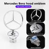 TCPDU1 For Benz For Mercedes Benz W204 W212 W220 W210 W221 C E S Class Accessories Car Hood Front Chrome Logo Hood Marking Star Bonnet