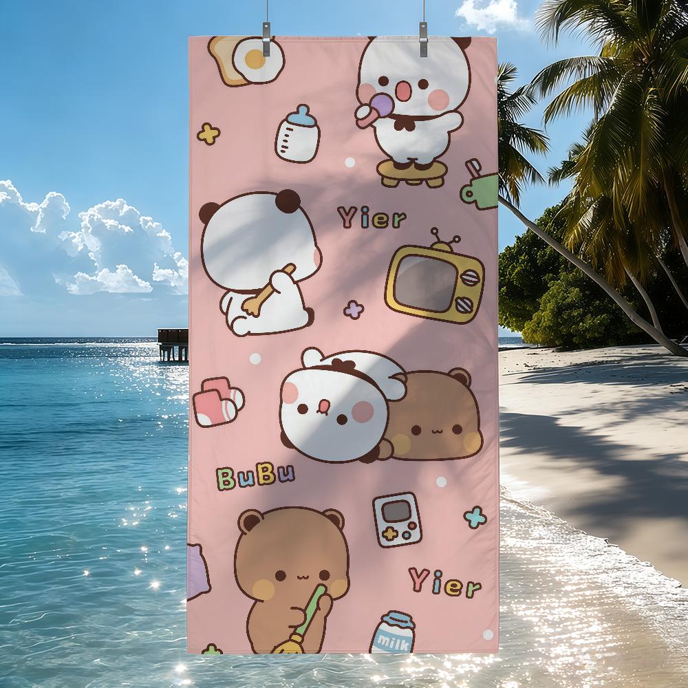 Cartoon Bubu Dudu Cute Towel Quick Drying Beach Towels Are Suitable For Swimming Pools Camping Yoga And The Gym