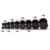 Round Titanium Steel Stud Earrings/European and American Style Men's Black Hip-hop Rock Titanium Steel Earrings Dumbbell Earrings [2076]