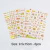 5pcs/6pcs Cute Cartoon Rabbit Animals Sticker PVC Diary Sticker Scrapbook Decoration Stationery Stickers for Cup Mobile Phone