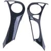 For Honda Accord 2014 2015 2016 2017 9.5th Gen ABS Carbon Fiber Steering Wheel Cover Trim 2pcs/Set