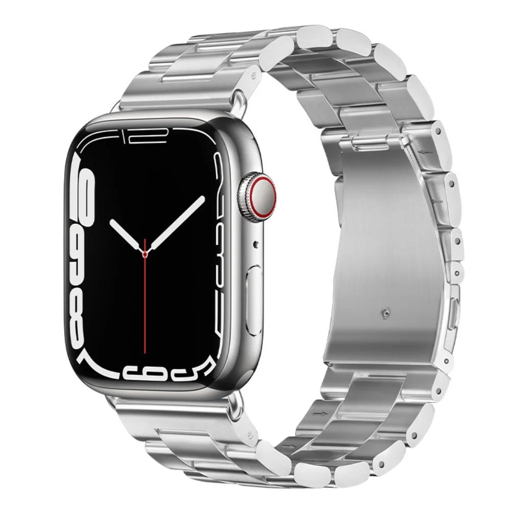 Metal Strap for Apple Watch Band 45mm 41mm 44mm 40mm 46mm 42mm Stainless Steel Wristband iWatch 11 10 9 8 7 6 5 4 SE Ultra 49mm