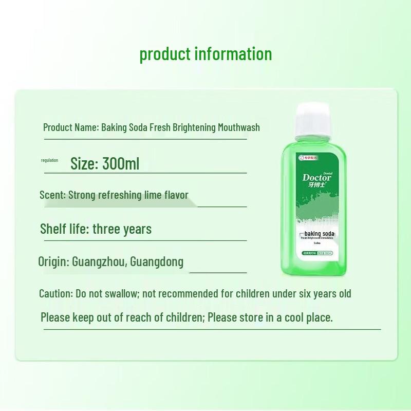 Dr. Dental Baking Soda Fresh Brightening Mouthwash