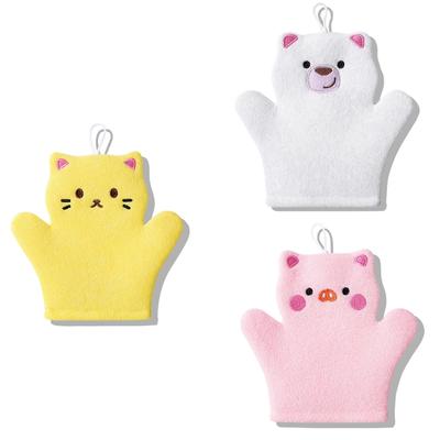 Soft Exfoliating Bath Mitts For Children Ergonomic Design Hypoallergenics Bath Gloves Durability Bathing Accessories