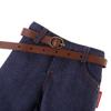 2 Pieces 1/6 Scale Male Classic Denim Jeans Pants for 12'' Action Figure Toy