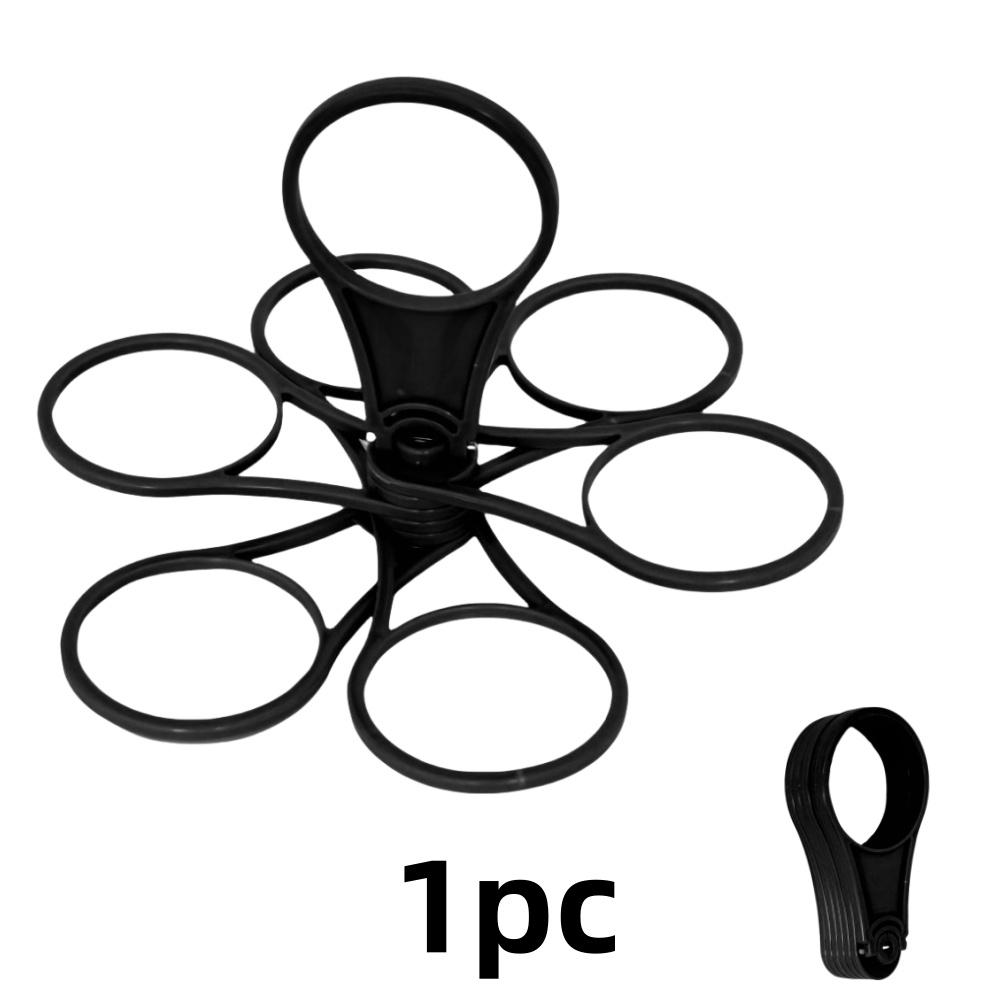 1/2pcs Collapsible Cup Holder with Sturdy Handle Pocket-Sized Portable Beverage Rack for Bars Takeout Coffee & Beer Cups Access