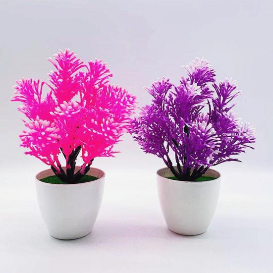 Artificial Potted Plant Full of Vitality Realistic Exquisite Fake Flowers Table Potted