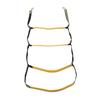 Boat Rope Ladder 4 Steps Foldable Portable Rope Boarding Ladder for Inflatable Boat Kayak Motorboat