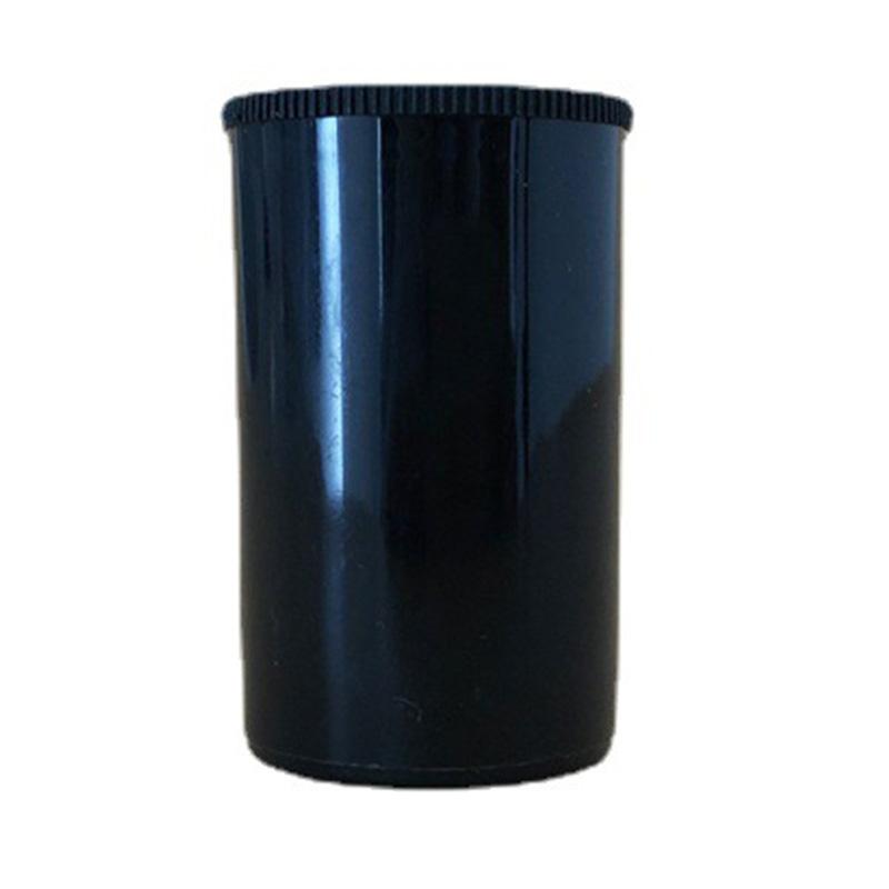 Black Film Storage Canister With Secure Cap Film Cans with Lid Film Roll Organize or for Small Office Supplies Box