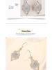 Elegant Zircon Diamond Water Cube Earrings for Women
