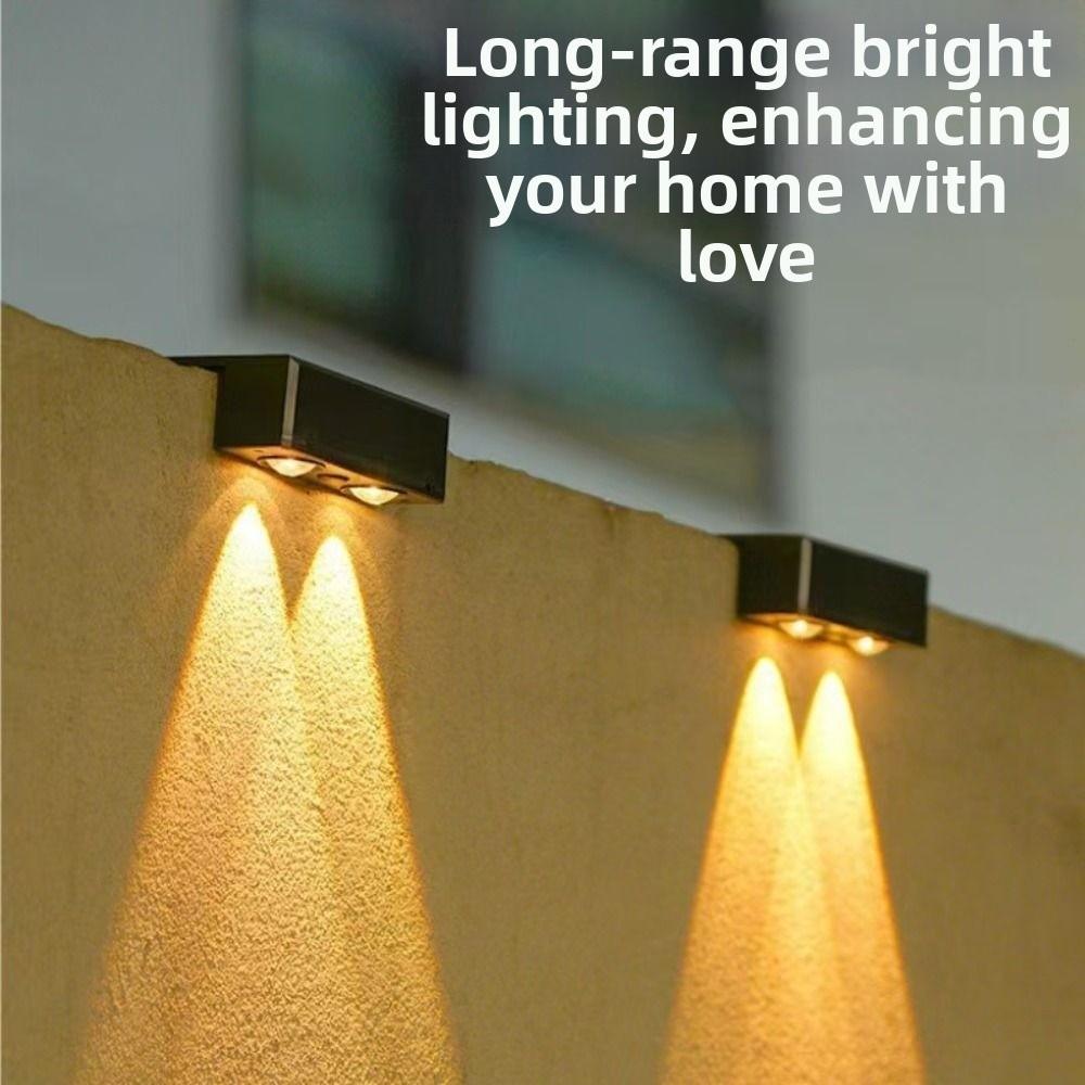 Super Bright Wall Mount Lamp Energy Saving Wall Washer Light LED Solar Garden Lights  Garden