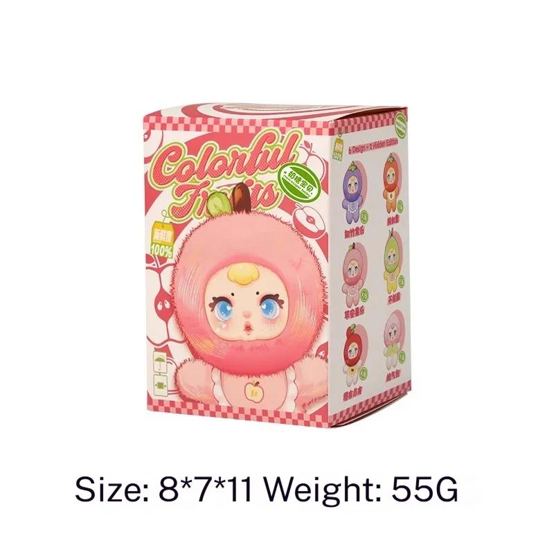 Charmante Fruchtige Plüsch Überraschungsbox mit Vinylgesicht - Kreative Niedliche Desktop-Dekoration Sammlerpuppe