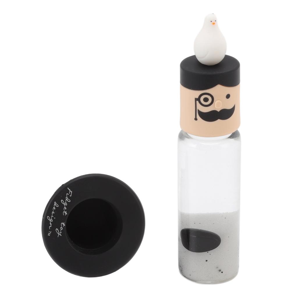 Ferrofluid Display Toy Magnetic Liquid Stress Relief Educational Cylindrical Ferrofluid Toy Black