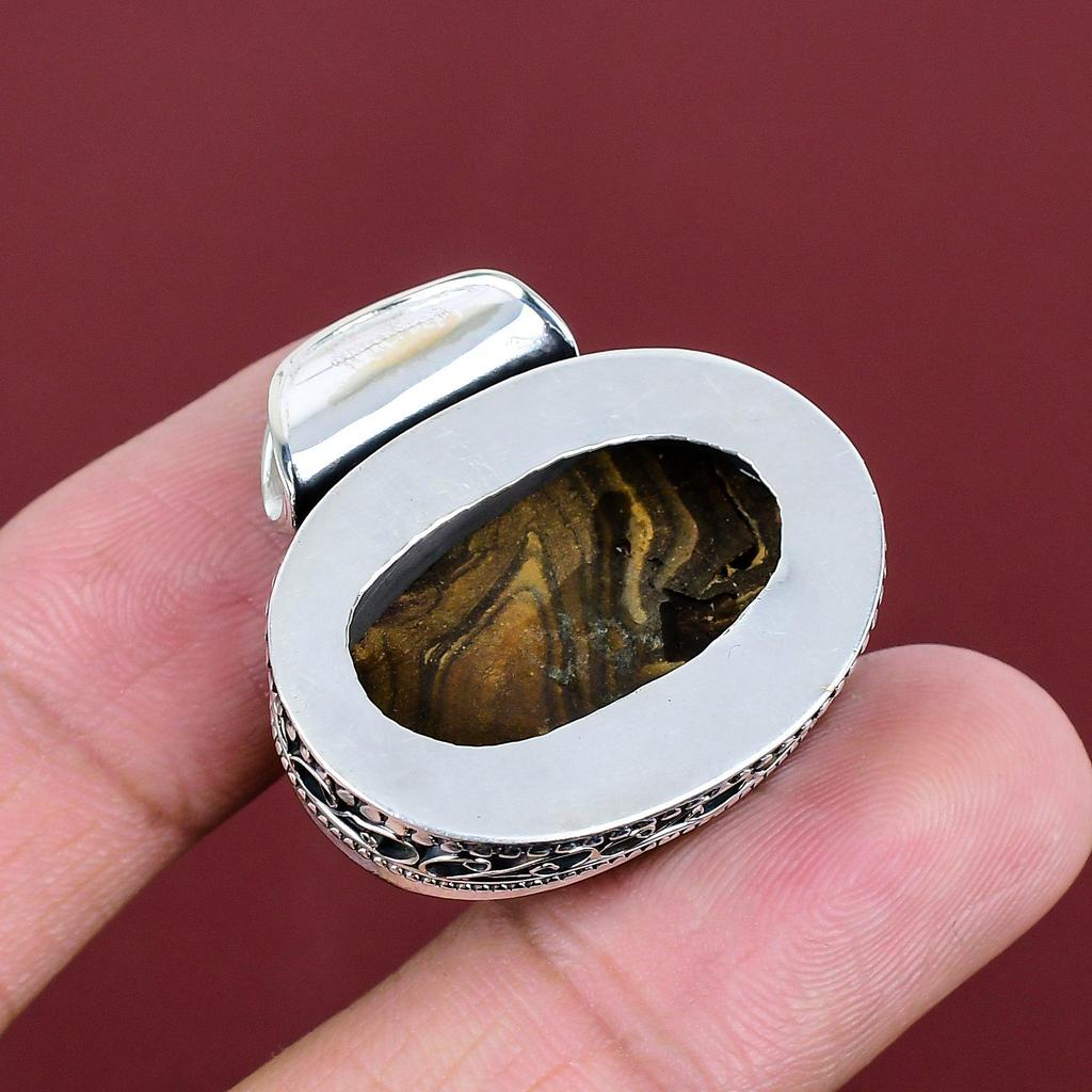 Ethopian Opal In Boulder Opal Pendant Gemstone Pendant 925 Sterling Silver Pendant Handmade Pendant Gifts for Wife Wonderful Vintage Jewelry